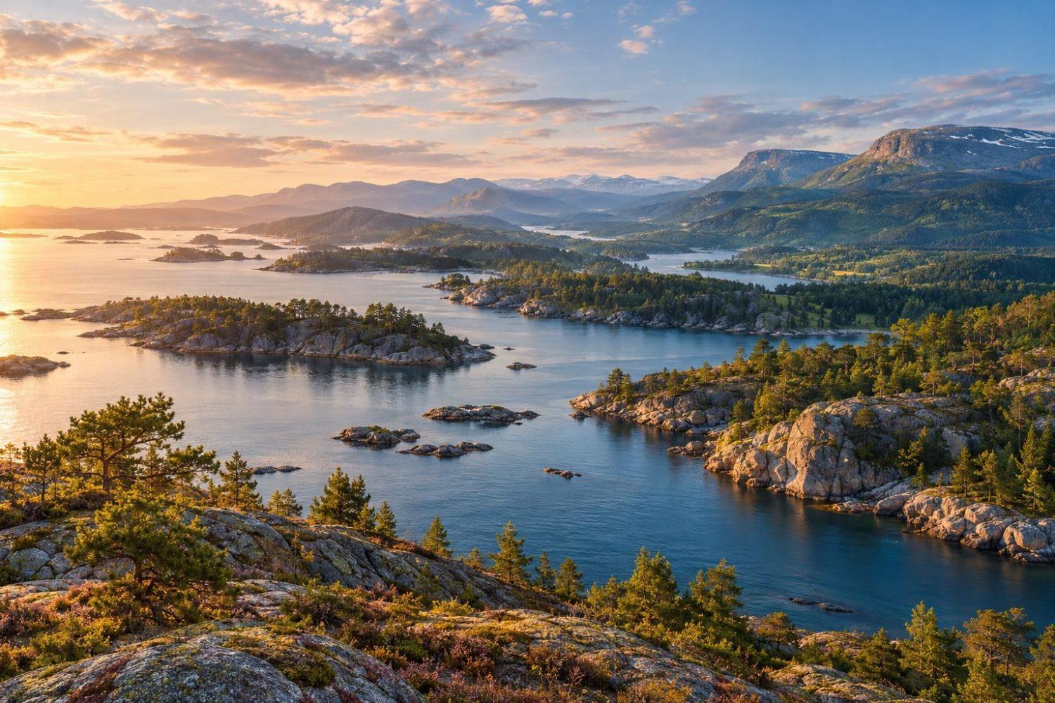 Illustrasjon av Vestfold og Telemark